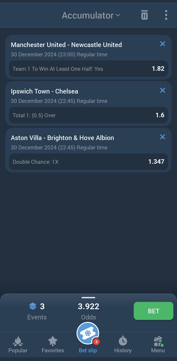 bradjrr's tweet image. EPL RISKY 3 ODDS

Global code -LFFXT

Gamble responsibly!

Register ✍️ shortclck.com/gabrielmo

Promocode:GABRIELMO