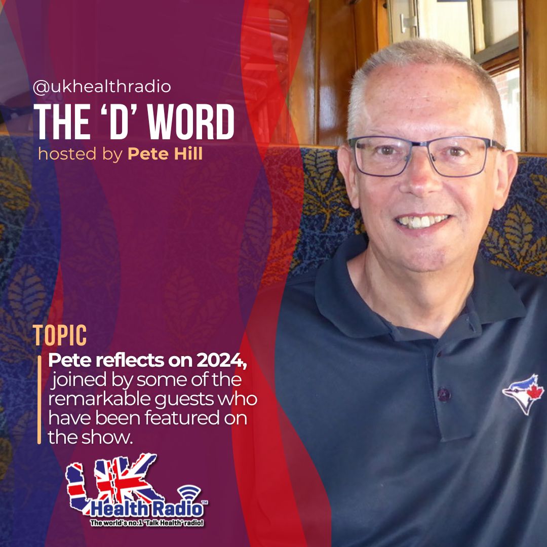 UK Health Radio⢠(@ukhealthradio) on Twitter photo đď¸ The UKâs Only #Dementia-Focused Radio Show: The âDâ Word - Join Pete Hill <a href="/RadioTdw/">TDWRadio</a>, exclusively on <a href="/UKHealthRadio/">UK Health Radioâ˘</a>, for the final episode of 2024! Pete reflects on the yearâs journey with insights from some of the incredible guests whoâve shared their stories and expertise on đď¸ The UKâs Only #Dementia-Focused Radio Show: The âDâ Word - Join Pete Hill <a href="/RadioTdw/">TDWRadio</a>, exclusively on <a href="/UKHealthRadio/">UK Health Radioâ˘</a>, for the final episode of 2024! Pete reflects on the yearâs journey with insights from some of the incredible guests whoâve shared their stories and expertise on