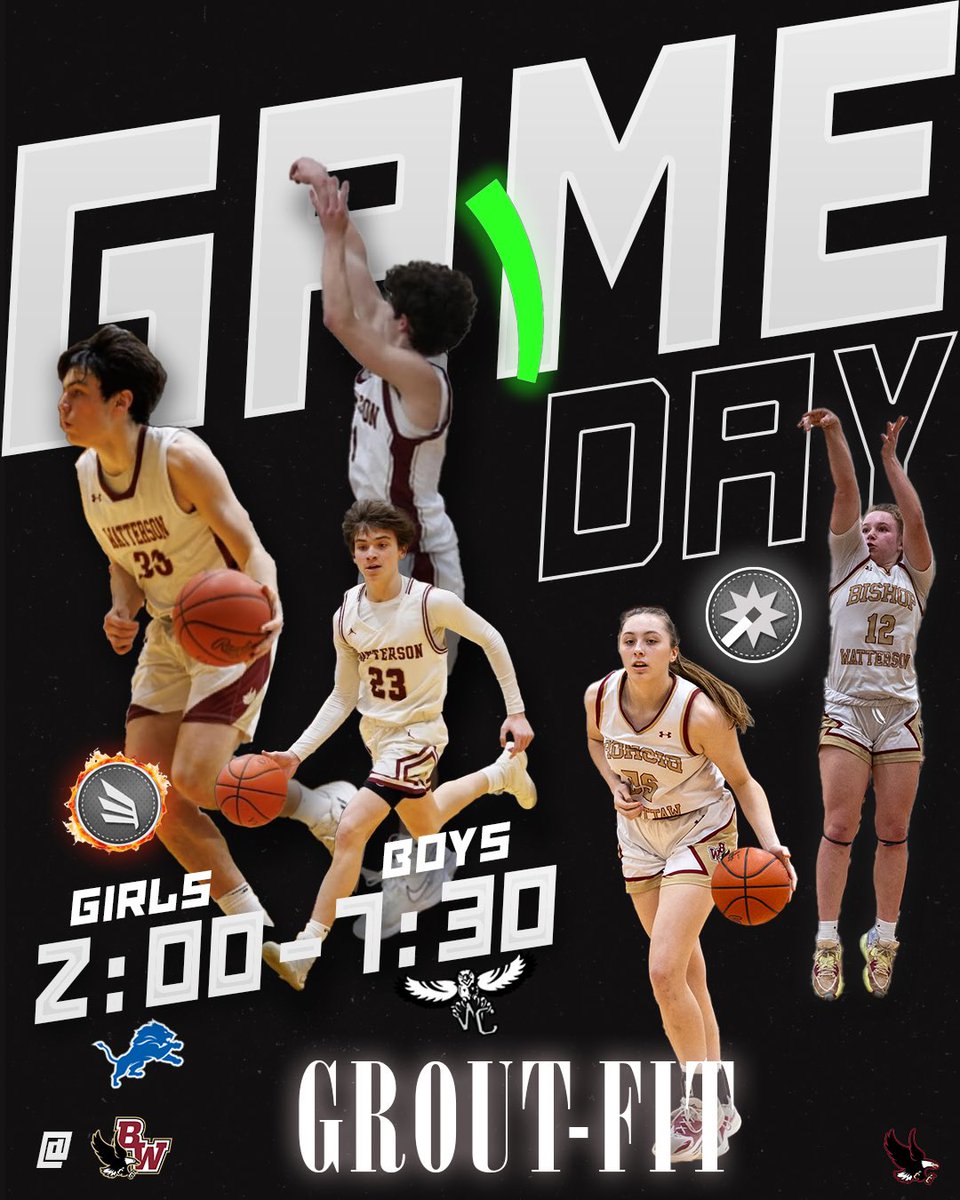 PACKED NEST AT HOME TONIGHT🦅
📍Watterson
  G: 2:00 vs BEXELY
  B: 7:30 vs WESTERVILLE CENTRAL

GROUT FIT FOR LAST GAME OF 2024🩶