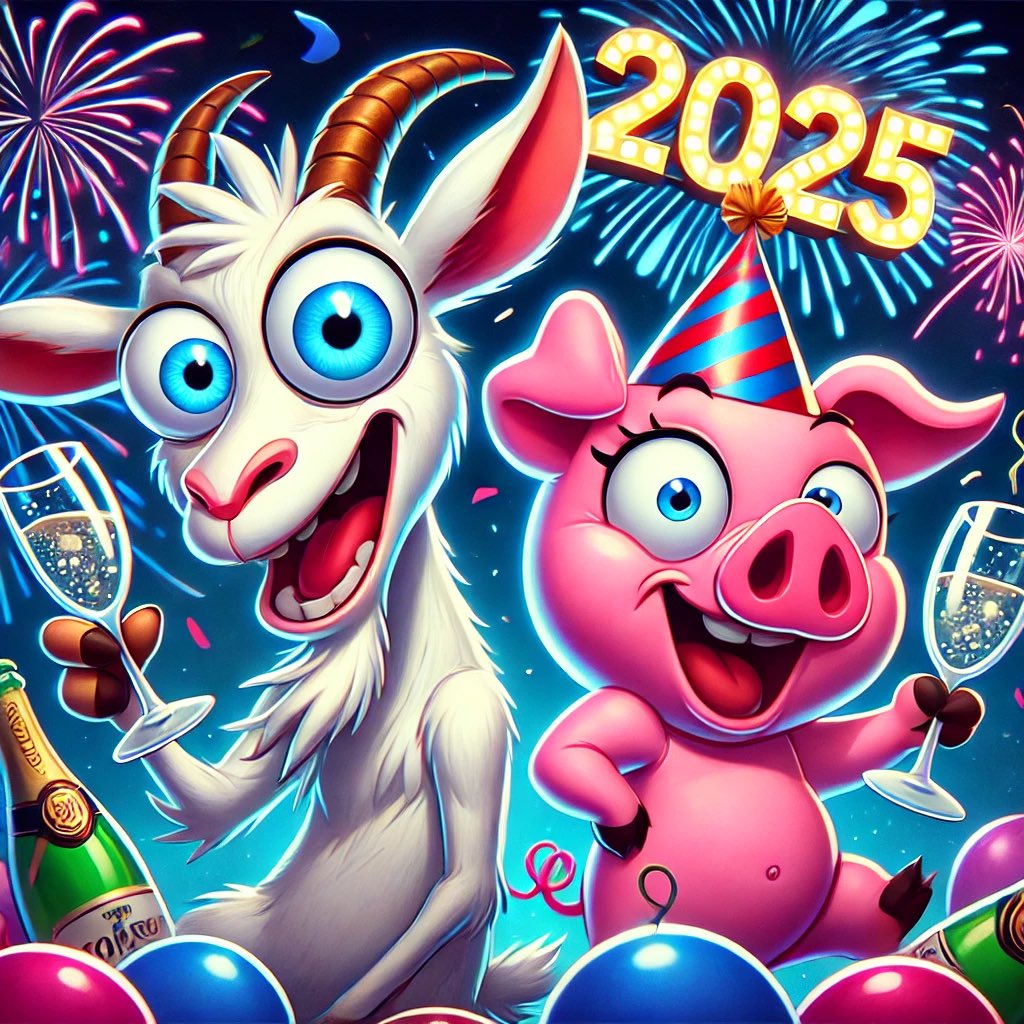 LETSGOOAT's tweet photo. 2025 will be the year of GOATTIE and PIGGY! 🚀🚀🐐🐷
Which memecoin do you think will explode??⬇️
#Crypto #CryptoCommunity #bullrun https://t.co/Tl9jo5GJgg