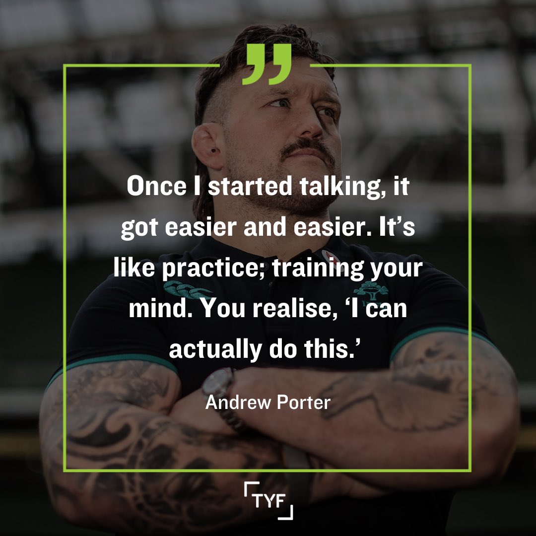 TYF (@tyfireland) on Twitter photo In 2024, Andrew Porter established himself as one of the most valuable players in the game.
By breaking down barriers on Netflix to his continued work with TYF, <a href="/MovemberIreland/">Movember Ireland</a> & the <a href="/IrishCancerSoc/">Irish Cancer Society</a> , Andrew is just as valuable to us off the pitch.
#TackleYourFeelings In 2024, Andrew Porter established himself as one of the most valuable players in the game.
By breaking down barriers on Netflix to his continued work with TYF, <a href="/MovemberIreland/">Movember Ireland</a> & the <a href="/IrishCancerSoc/">Irish Cancer Society</a> , Andrew is just as valuable to us off the pitch.
#TackleYourFeelings