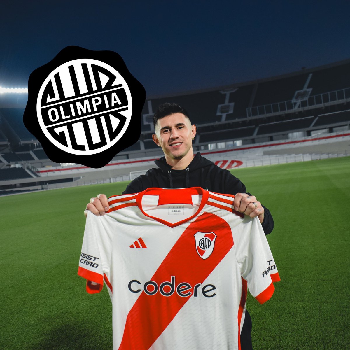 maxpugliese92's tweet photo. 🚨❌️ "A Adam Bareiro lo tienen muy en cuenta en #River, tiene un salario alto, por el momento no vendrá".

🗣 Rodrigo Nogués, Presidente de Olimpia. https://t.co/bzUn66Kn3P