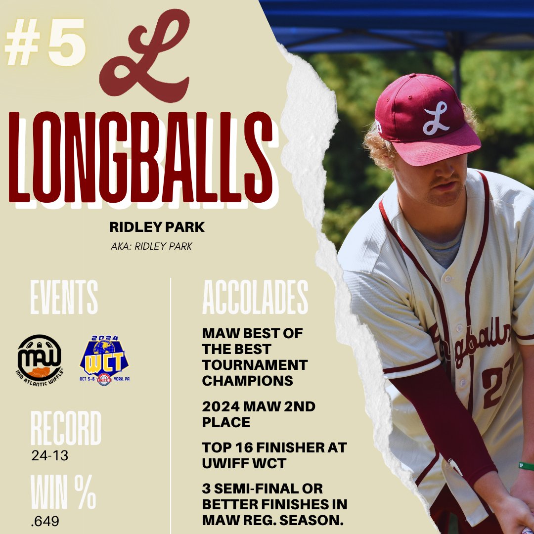 The Ridley Park Longballs finished in 2nd place in MAW for the second year in a row. Although they missed out on the NWLAT for the first time in years, the core of Drecher/Bingnear/Boas had a solid top 16 finish at the WCT in October.