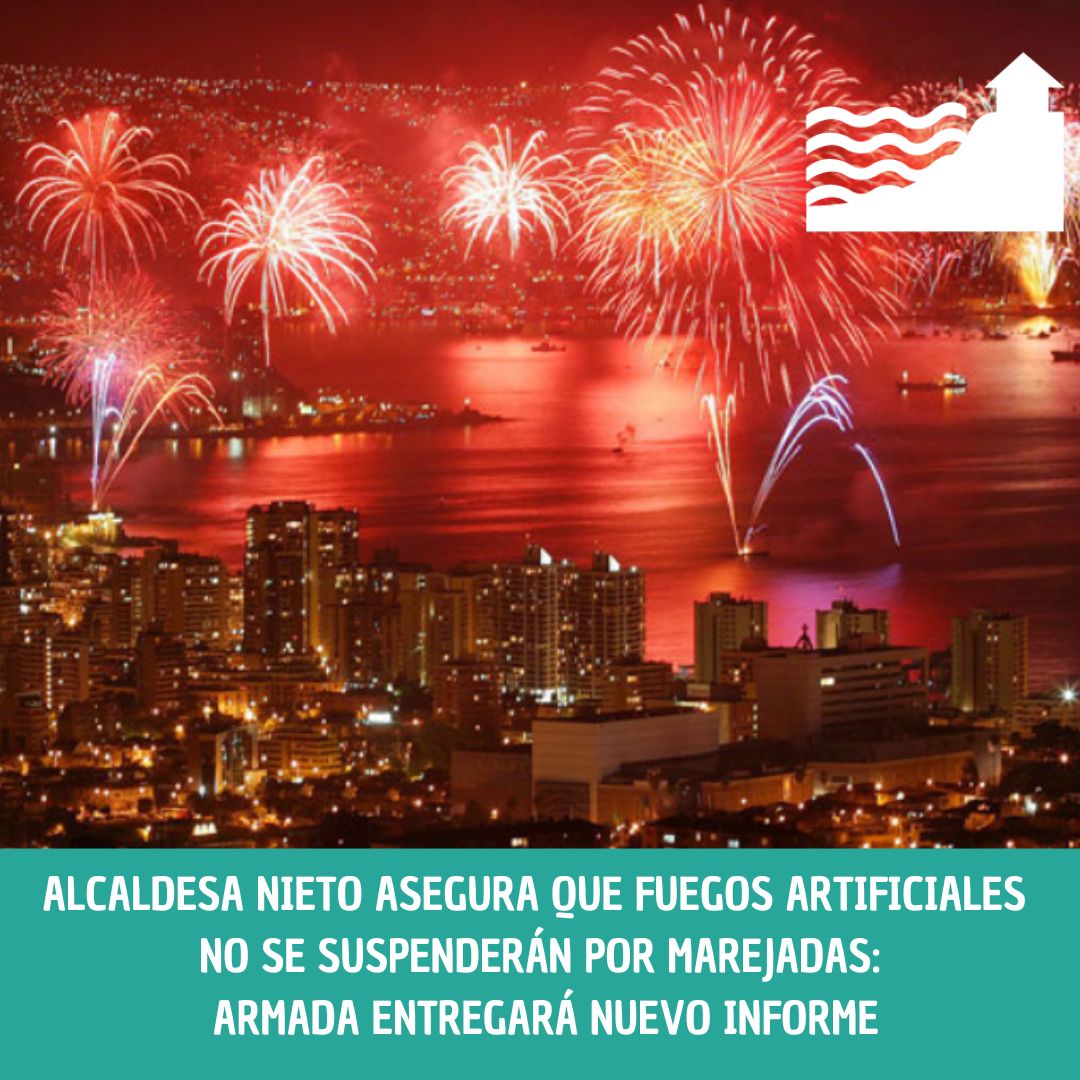 La alcaldesa de Valparaíso Camila Nieto  confirmó la realización del tradicional año nuevo en el mar, a pesar del fenómeno de marejadas anormales que se han registrado en las últimas horas.

#añonuevo #marejadas #noticias