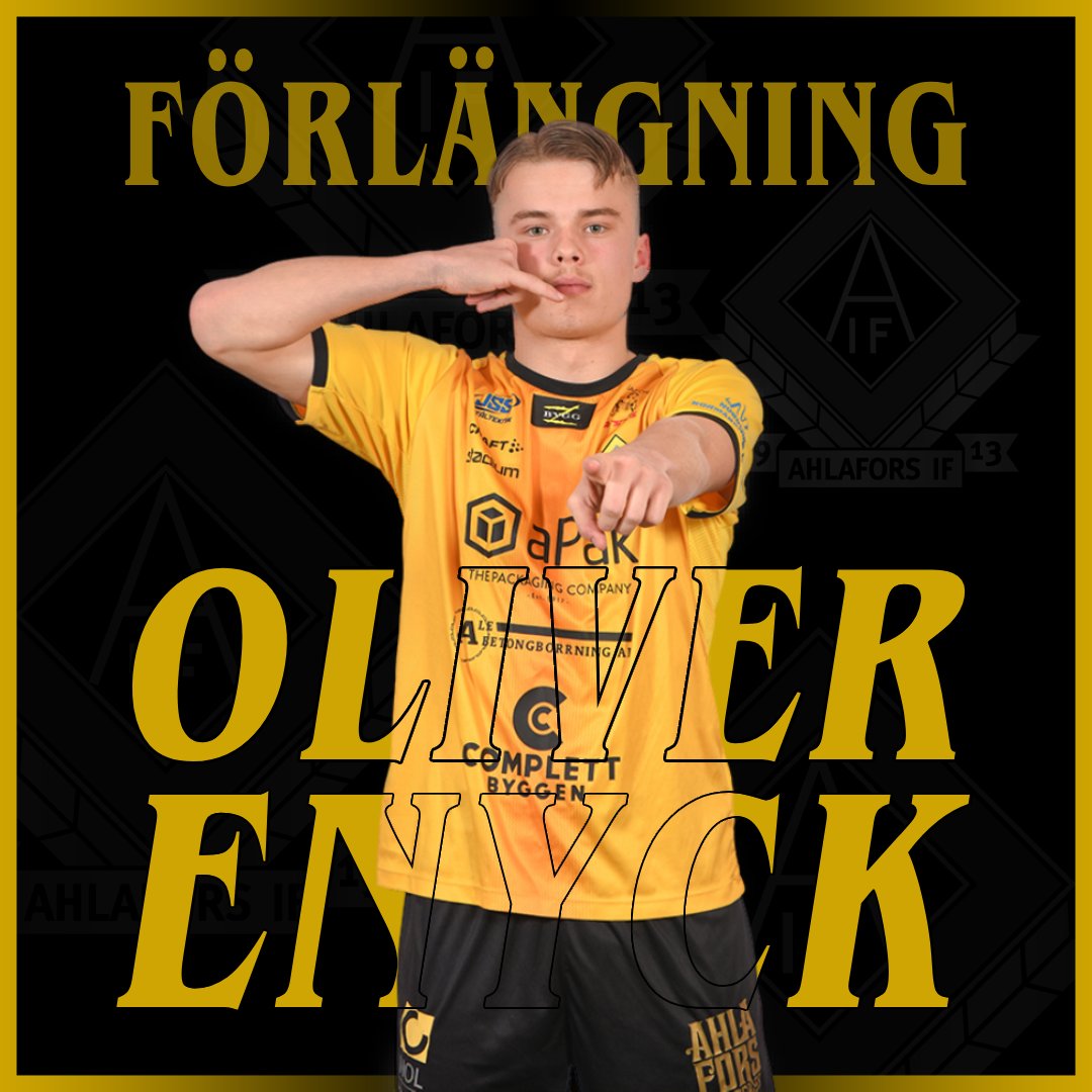 Oliver Enyck skriver lärlingskontrakt som gör att han stannar på Sjövallen åtminstone över 2025!

Vi tycker att det skall bli fortsatt roligt att se Oliver utvecklas och ta nästa steg i karriären.🖤💛

#Gulsvartgemenskap #Herrlaget 🖤💛