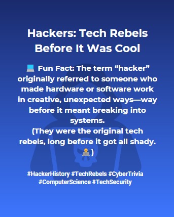 Abhinav_io's tweet image. Day 30

#HackerHistory
#TechRebels
#CyberTrivia