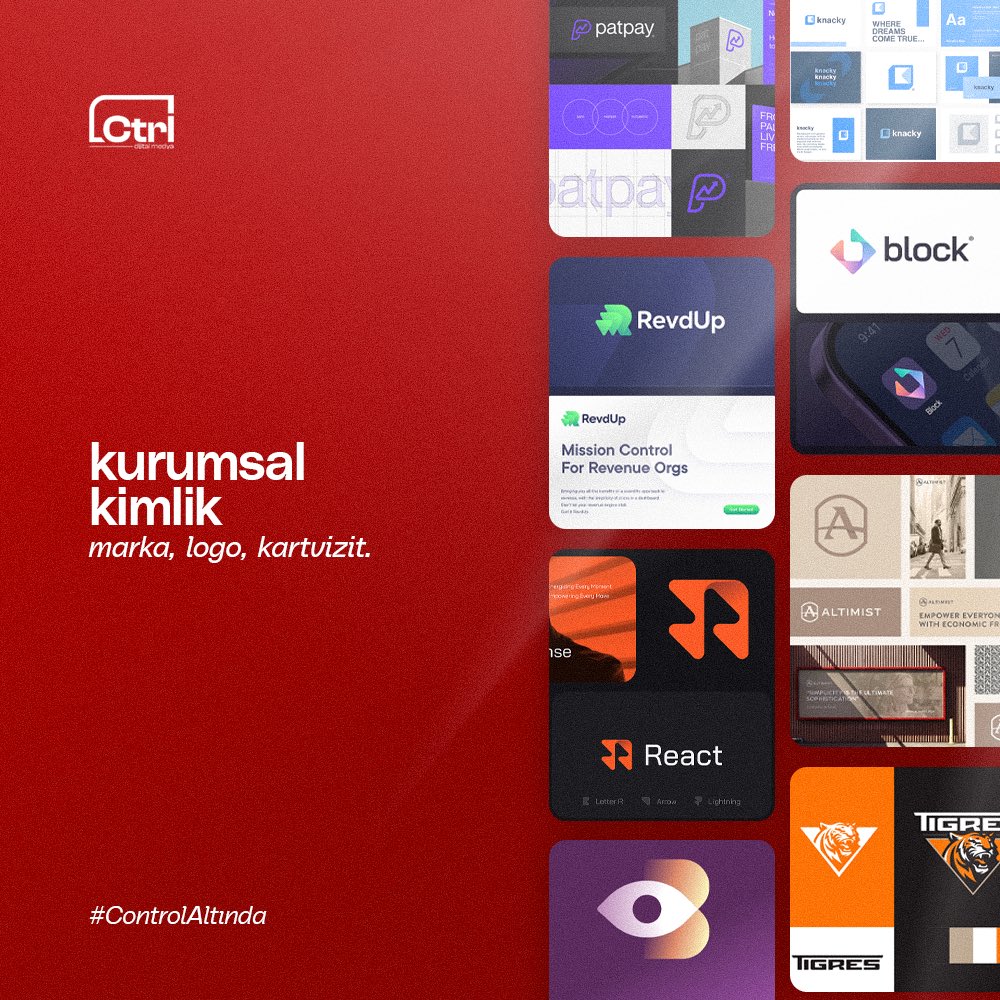 📌 dijital kimliğiniz #controlaltında! 

dijital çağda markalaşmayan oluşumlar kendini gösteremiyor. a'dan z'ye kurumsal kimlik tasarımı ile sizi marka yapıyoruz.

ℹ️ detaylı bilgi için mesaj gönderebilirsiniz.

#controlaltında | #brand #brandidentity #markalaşma