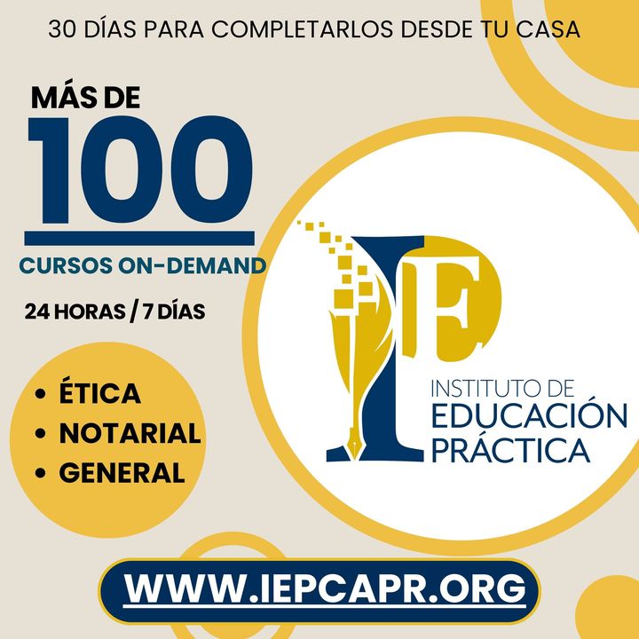 IEPCAPR's tweet photo. Aprovecha nuestra oferta On-Demand con un catálogo de sobre 100 cursos a escoger.
 https://t.co/7CiWCeuQ5M https://t.co/JvR8YjpqNR