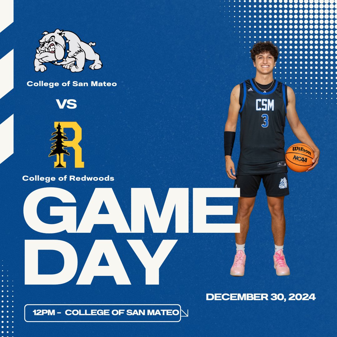 🚨GAMEDAY🚨
The Bulldogs finish out the new year with back to back home games. Today they will face College of Redwoods for the second time this year. Tip Off is Noon, come out and support! 
Watch the live stream💻:
youtube.com/channel/UCKQ1S…