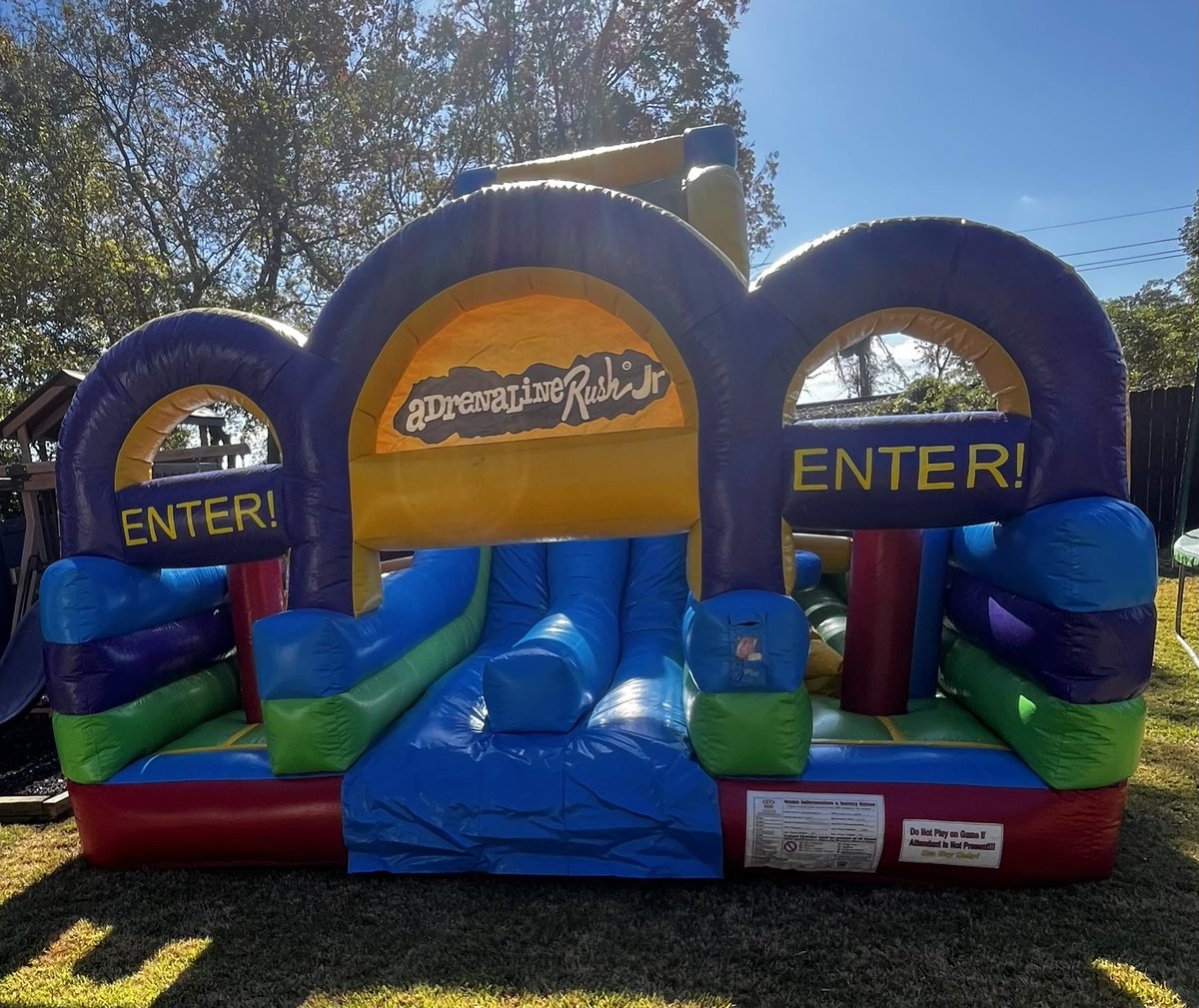 ToInflatables's tweet image. About To Bounce inflatable rentals renting an adrenaline rush Jr. inflatable obstacle course in New Orleans Lakeview.
#inflatableobstaclecourse
#partyrental
abouttobounce.com