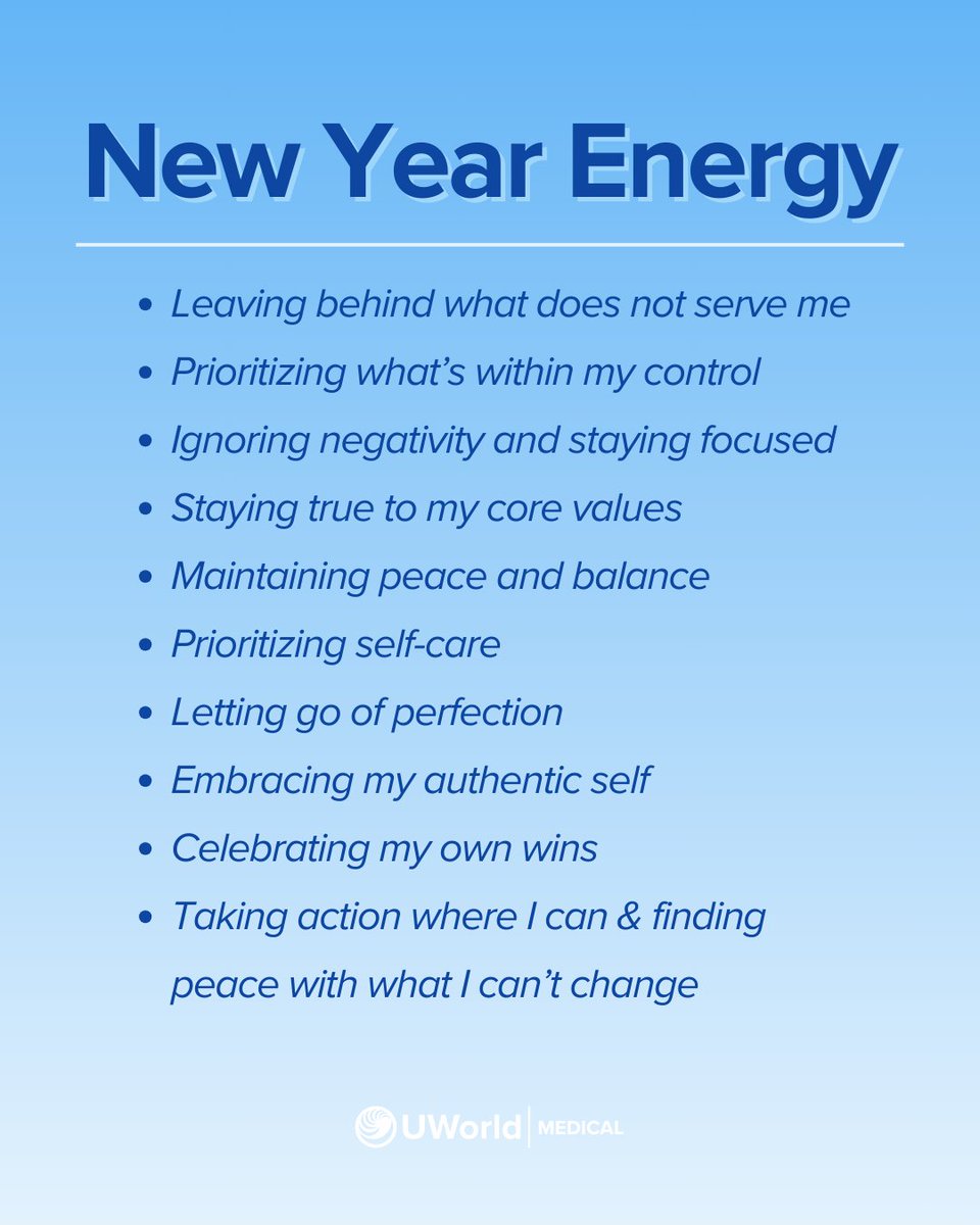 UWorldMedical's tweet photo. It's time for some new year motivation! 

#uworldmedical #medschool #medstudnet #mondaymotivation #newyearsresolution https://t.co/74az0J7JBr