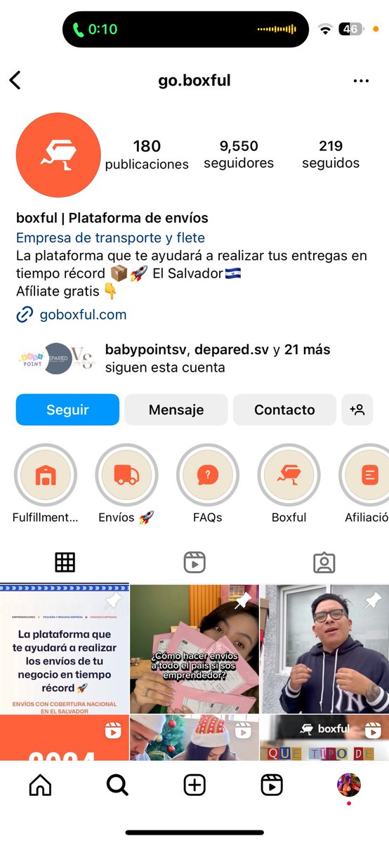Si tienen la oportunidad de hacer envíos con Boxful DESAPROVÉCHENLA.
Tienen el peoooor servicio al cliente y de recolección 🙃
