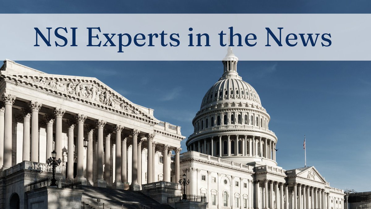 During the busy election cycle, NSI experts were regularly consulted on how key races would impact national security!

<a href="/michaelallenJMA/">Michael Allen</a> - ow.ly/wJou50Us6Rv 

<a href="/JosephMoreno/">Joseph Moreno</a> - ow.ly/RWsp50Us6Ru