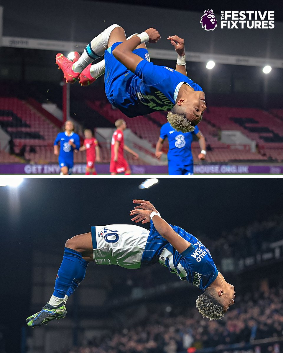 A celebration Chelsea are all too familiar with 🤸‍♂️

Omari Hutchinson celebrated in style after scoring against his former side

#IPSCHE