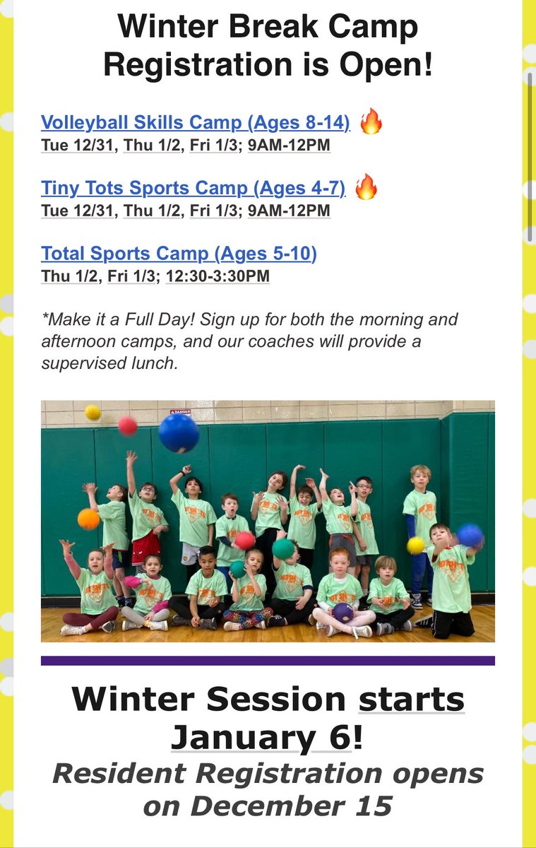 HotShotsSports's tweet photo. Join us this winter @SkokieParks ❗️

Click here to sign up for the Tiny Tots Sports Camp: https://t.co/TSbgvdQp4Y

*Other class links below* https://t.co/oz4WjPVArq