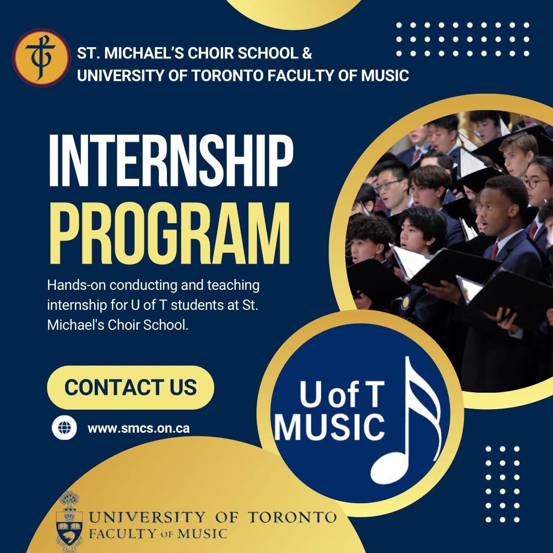 Are you a University of Toronto Music Student interested in gaining conducting and music education experience?  Then visit smcs.on.ca/careers to learn more about the 2025 Conducting and Music Education Internship Program. Deadline to apply is January 13th.