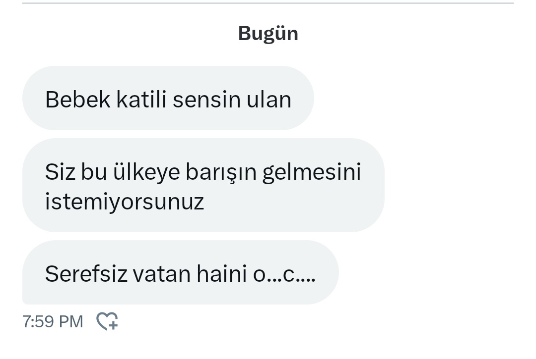 Abdullah Öcalan'a bebek katili dediğim için bu ağır hakaretlere maruz kaldım.

Eksik söylemişim. Abdullah Öcalan eli kanlı, hiçbir ahlaki değeri olmayan, aşağılık bir bebek katilidir!