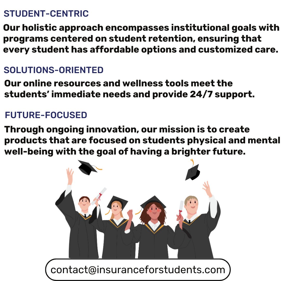 IFSInc1690's tweet photo. At Insurance For Students, we're proud to be offering holistic programs that prioritize student retention, affordable options, and customized care. 💡

Contact us today to learn about our services!

#InsuranceForStudents #FutureHealth #FutureHealthSystems #StudentHealthInsurance https://t.co/x65KYHv6JA