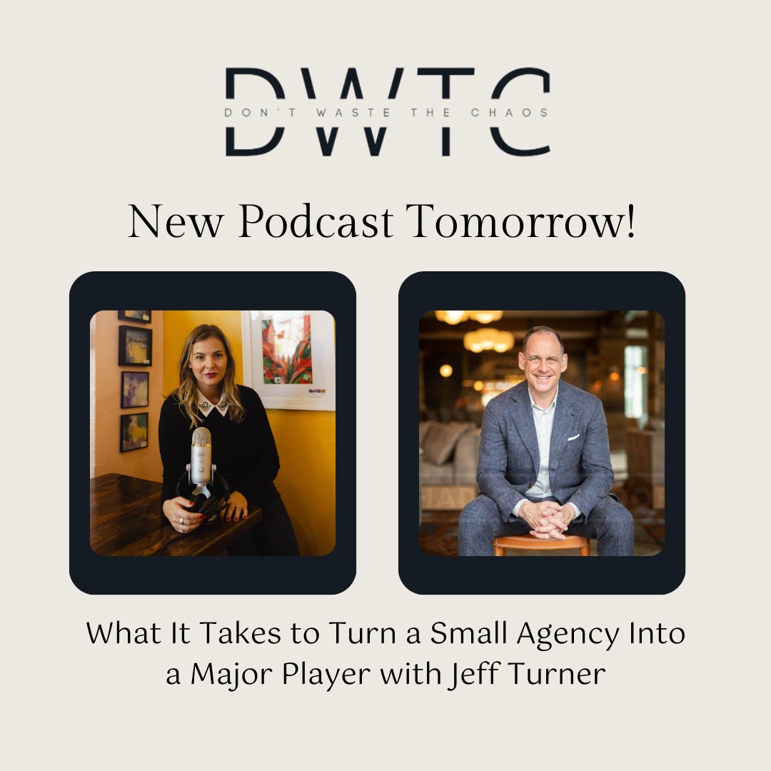 Saltandlightmo's tweet image. 🚀 New Podcast Episode Alert! 🎙️

Join us TOMORROW on the DWTC podcast as we sit down with Jeff Turner to uncover the strategies, mindset, and grit required to scale a small agency into a major industry leader.

🔗 dontwastethechaos.com
#BusinessGrowth #Leadership