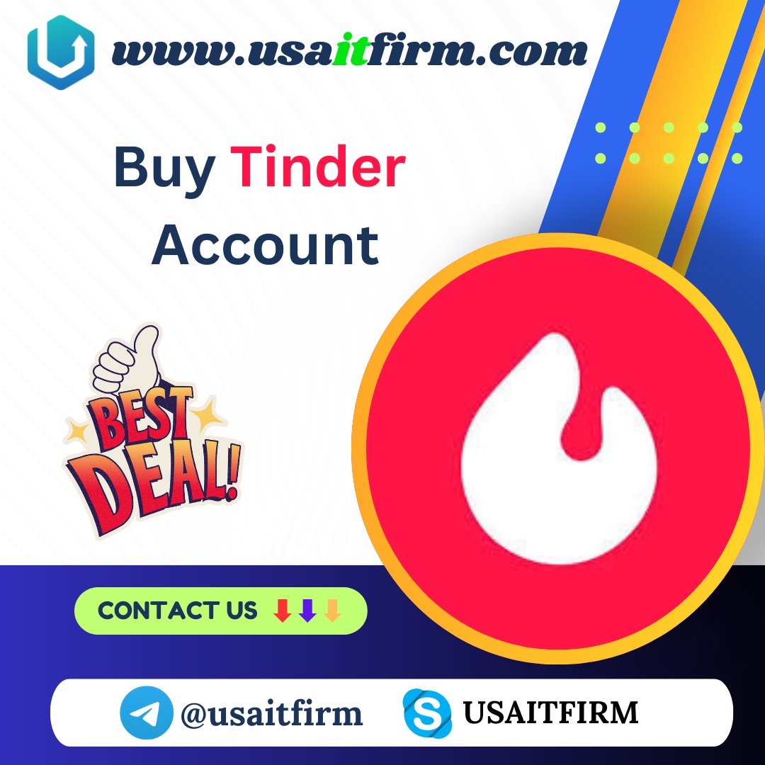 Buy Tinder Account
#twitch #Tinder 
#TinderAccount
#OldTinderAccount
#DiorToujours #SEO 
#kalytera #LUFC 

website: usaitfirm.com/product/buy-ti…