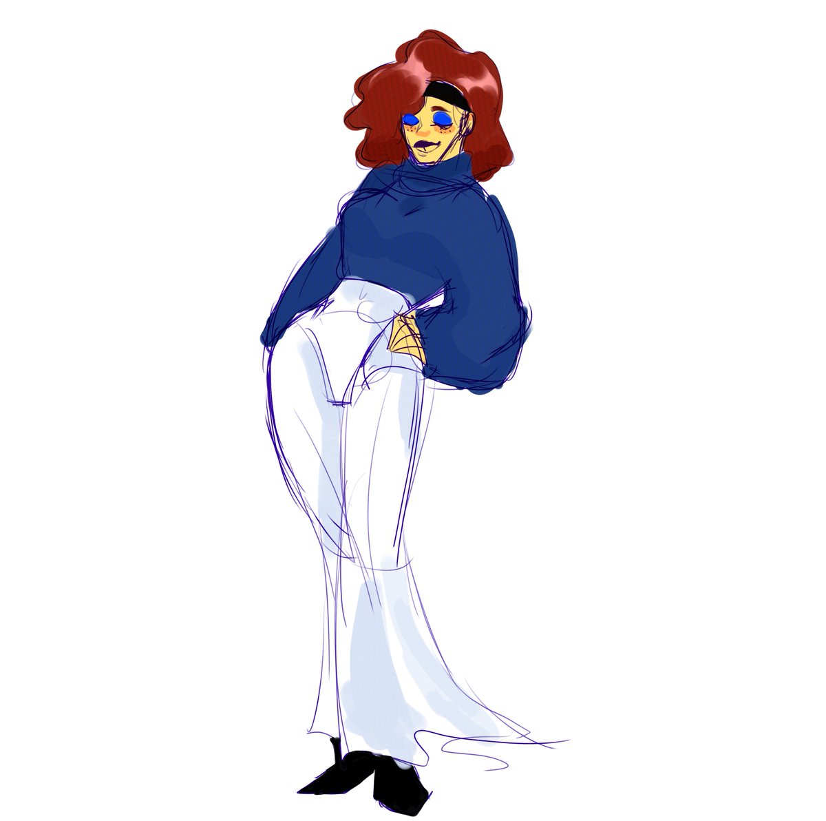 I drew my friend a wife. she is HER wife! Not yours!!!

#digitalart #sketch