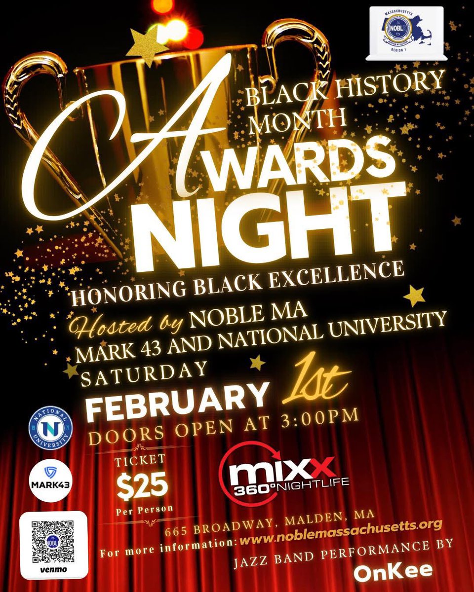Please consider joining us!! If you know of someone who deserves this honor, NOBLE MA is accepting nominations!