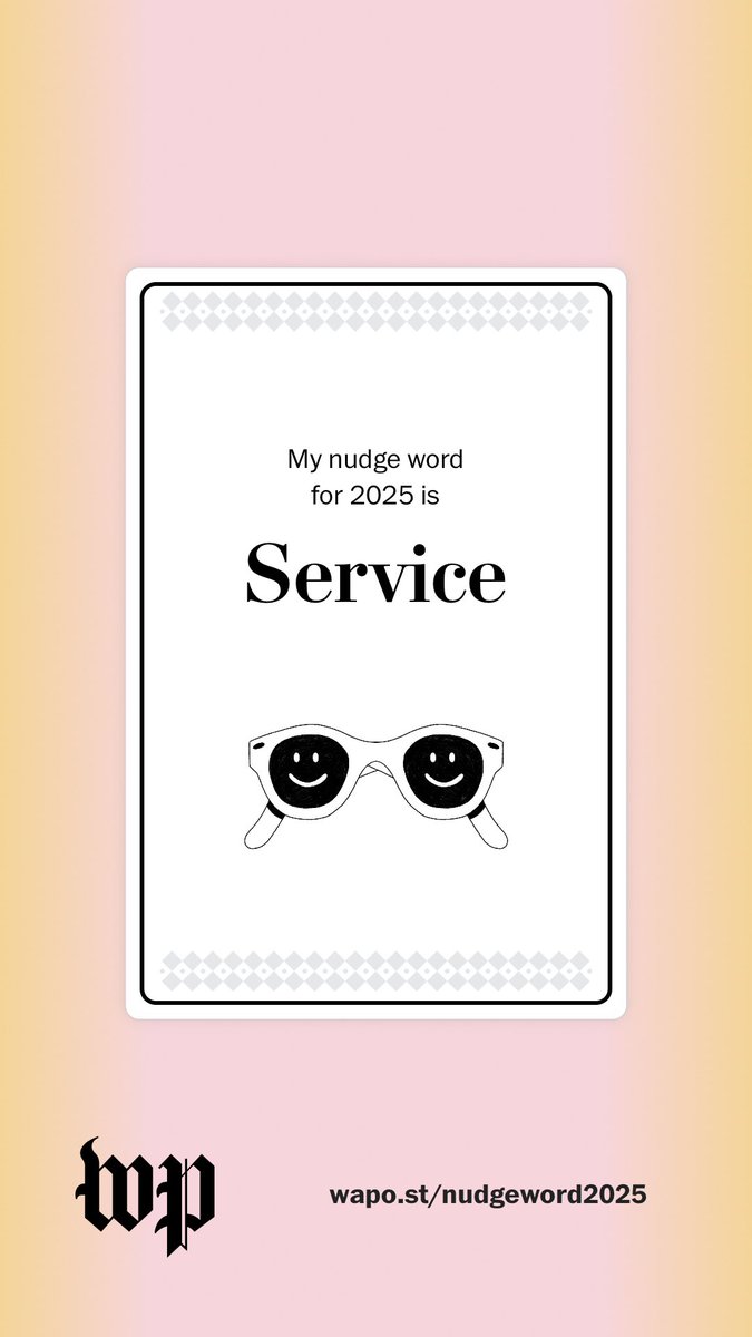 My 2025 nudge word: