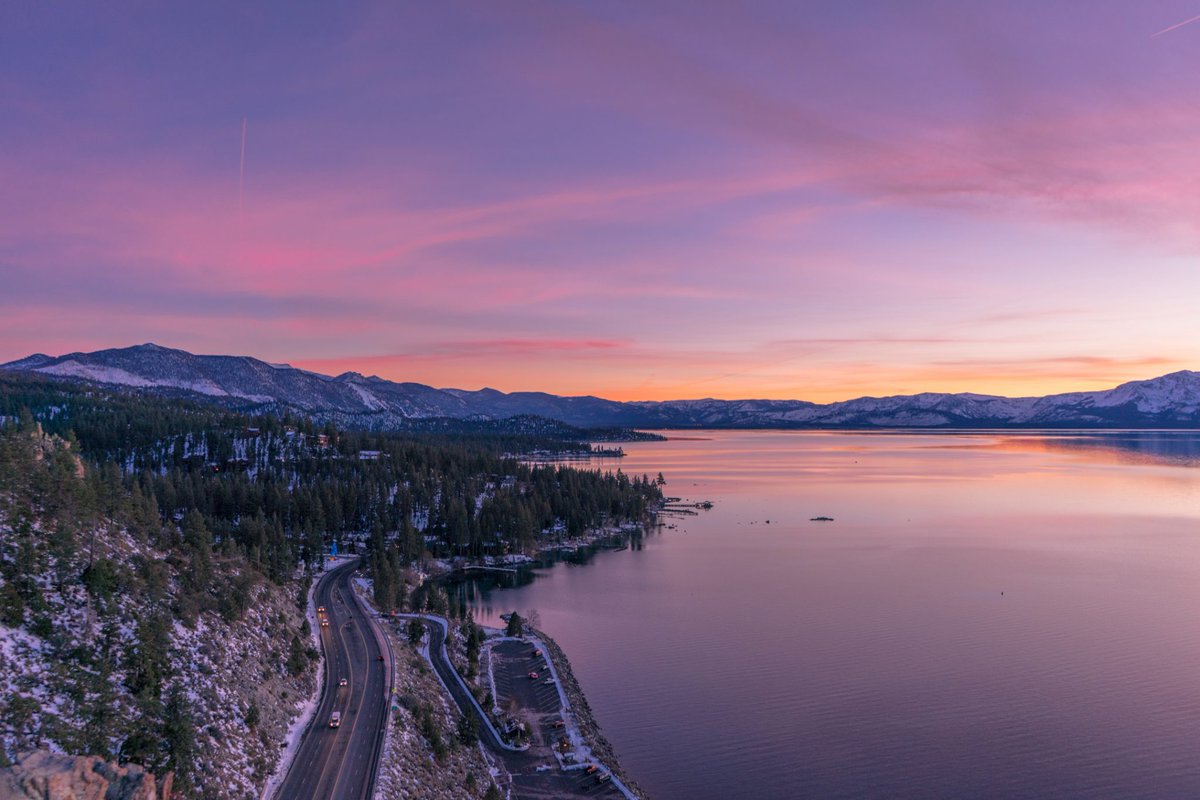 cahighsierra's tweet photo. It's hard to pick just one spot to watch an epic #sunset in the #CAHighSierra, but #CaveRock in #LakeTahoe can rival anywhere! With a quick trek, you'll see nearly every point across Lake Tahoe from this dormant volcano lookout.

👉  🌞  https://t.co/Tmomu4YCfO https://t.co/D2VjdLIowi