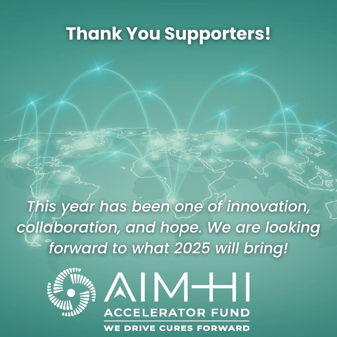 hubs.ly/Q030PFmP0

Thank you for standing with us and for believing in a brighter future. Here's to everything we’ve accomplished together—and all we will achieve in the year ahead. 💙

#ThankYou #YearEndGiving #AcceleratingInnovation #AIMHI #DonateToCureCancer