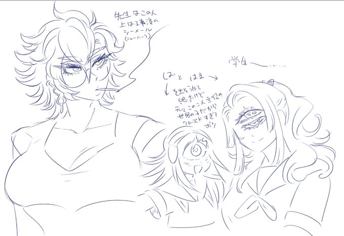 シナ学について考えながらほにほに落書きをしていた、、、 