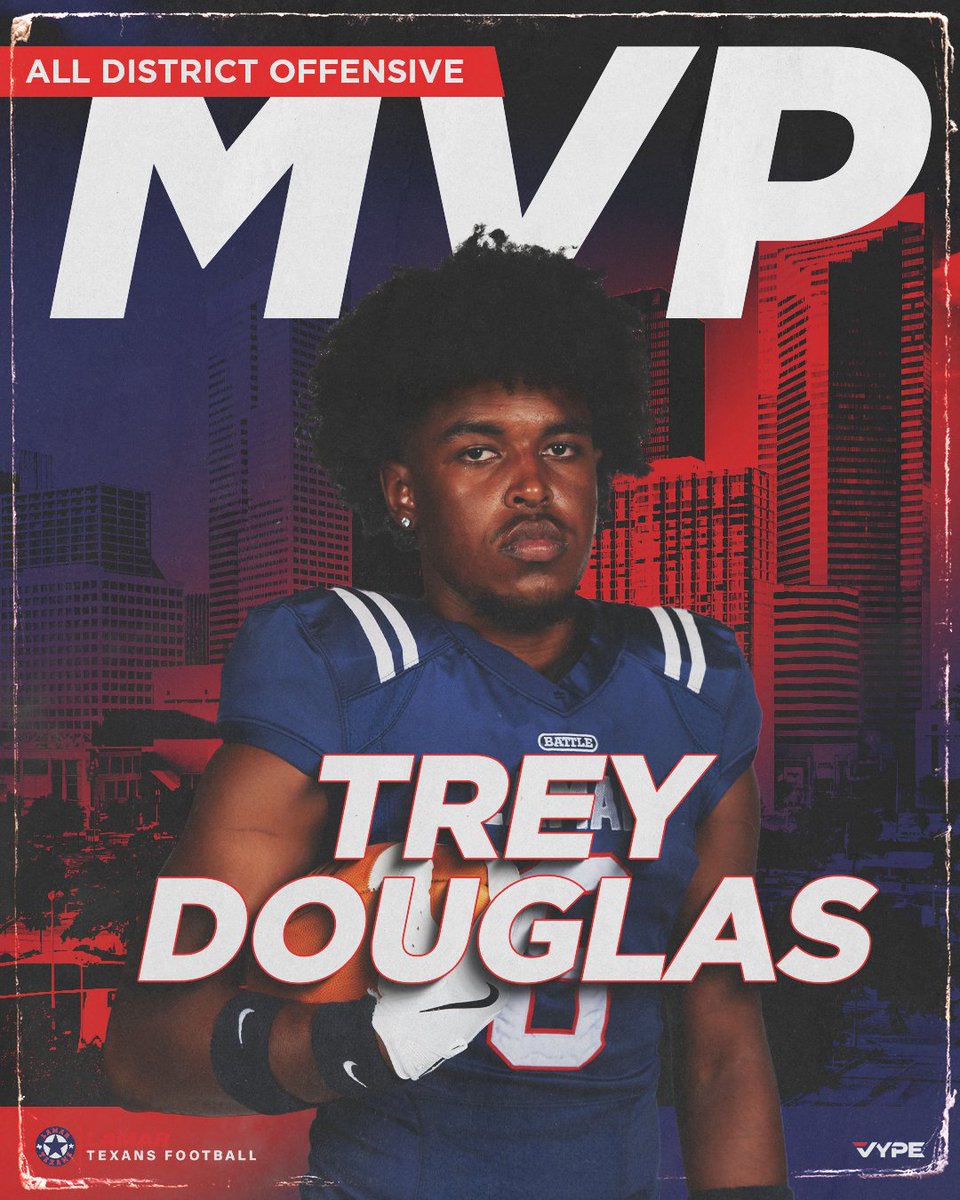 District 18-6A 
Offensive MVP Trey Douglas, Sr, WR
<a href="/treyydouglas/">trey</a> 
Defensive MVP Aidan Guidry-Shelton, SR Nickel
<a href="/aidanguidry_/">Aidan Guidry-Shelton</a> 
Special Teams MVP Erik Peters, SR K/P
<a href="/Erik_Peters_/">Erik Peters</a>