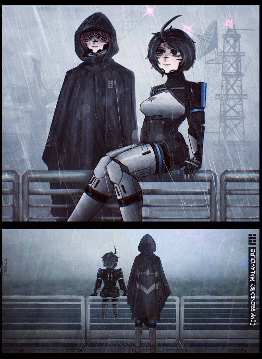 anonymousyyiek's tweet image. Rain 
Commissioned By @MaloVolpe 

#SIGNALIS #Signalisoc