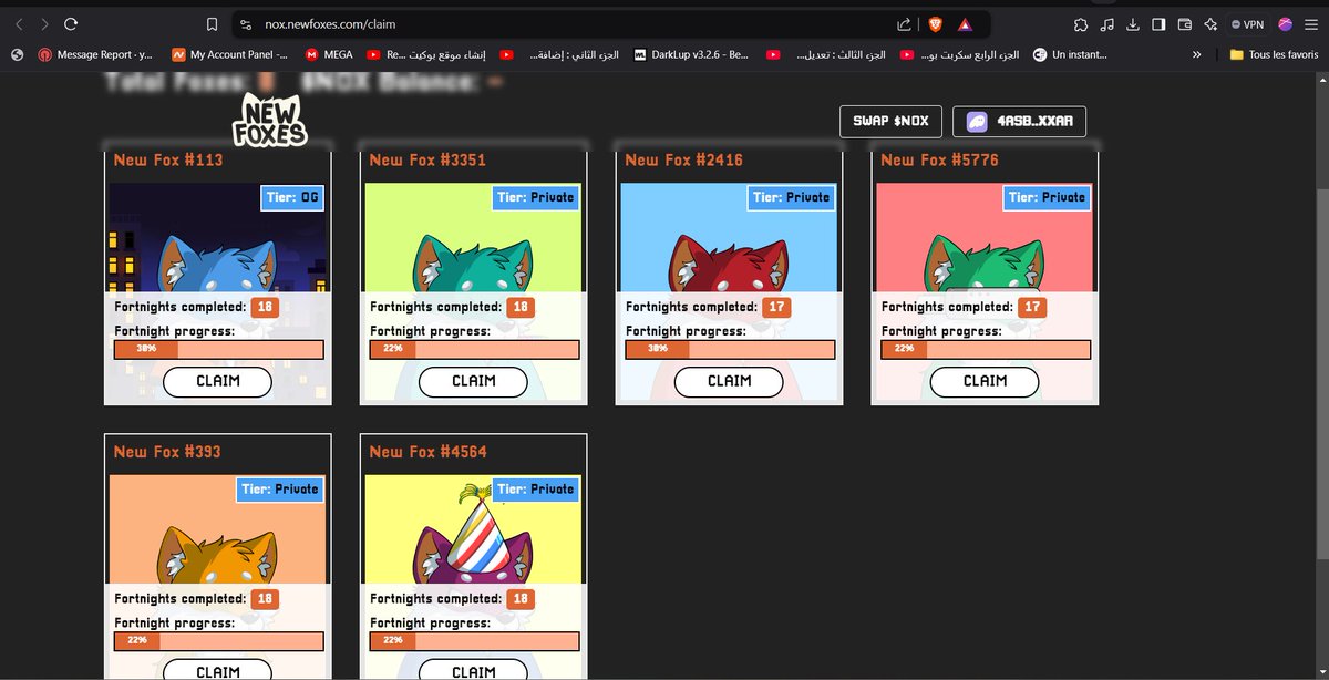 🚀 Exciting news, Foxes! After rebranding, you can now claim your $NOX tokens! 🎉 <a href="/NewFoxesWorld/">New Foxes</a>  <a href="/kasmiyouness1/">Youness KASMI</a>