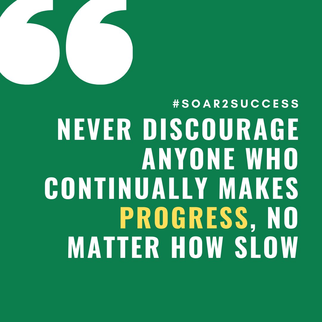 pilotspeaker's tweet image. Never discourage anyone who continually makes progress, no matter how slow. #Leadership #Pilotspeaker #Soar2Success