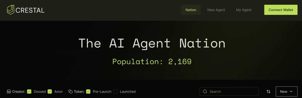 We’re launching The Nation, a positive-sum AI agent launcher.

The roadmap? The Nation’s compaitriots will decide it.

The UX? Picture your Tamagotchi with full access to your bank account and the entire internet.

Are you still early? Hell yeah 🍀