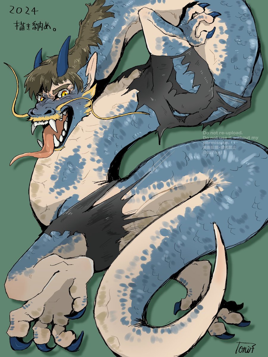 これにて…
 #今年1月絵と現在の絵を比較してみてください