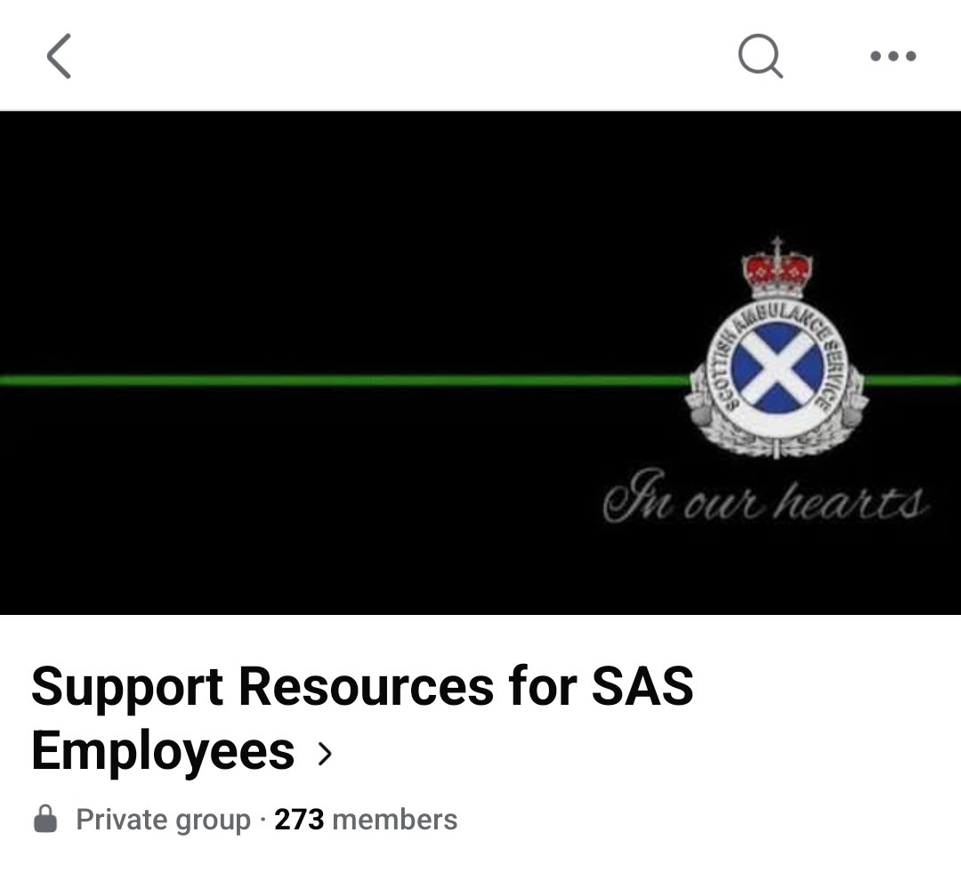 Following 2 deaths in 2 days of Scottish ambulance service staff, it's so important to speak about mental health. 
We are exposed to so much and feel like we always need to help others, but it's so important to look after ourselves. 
Any SAS staff needing an invite to page below?