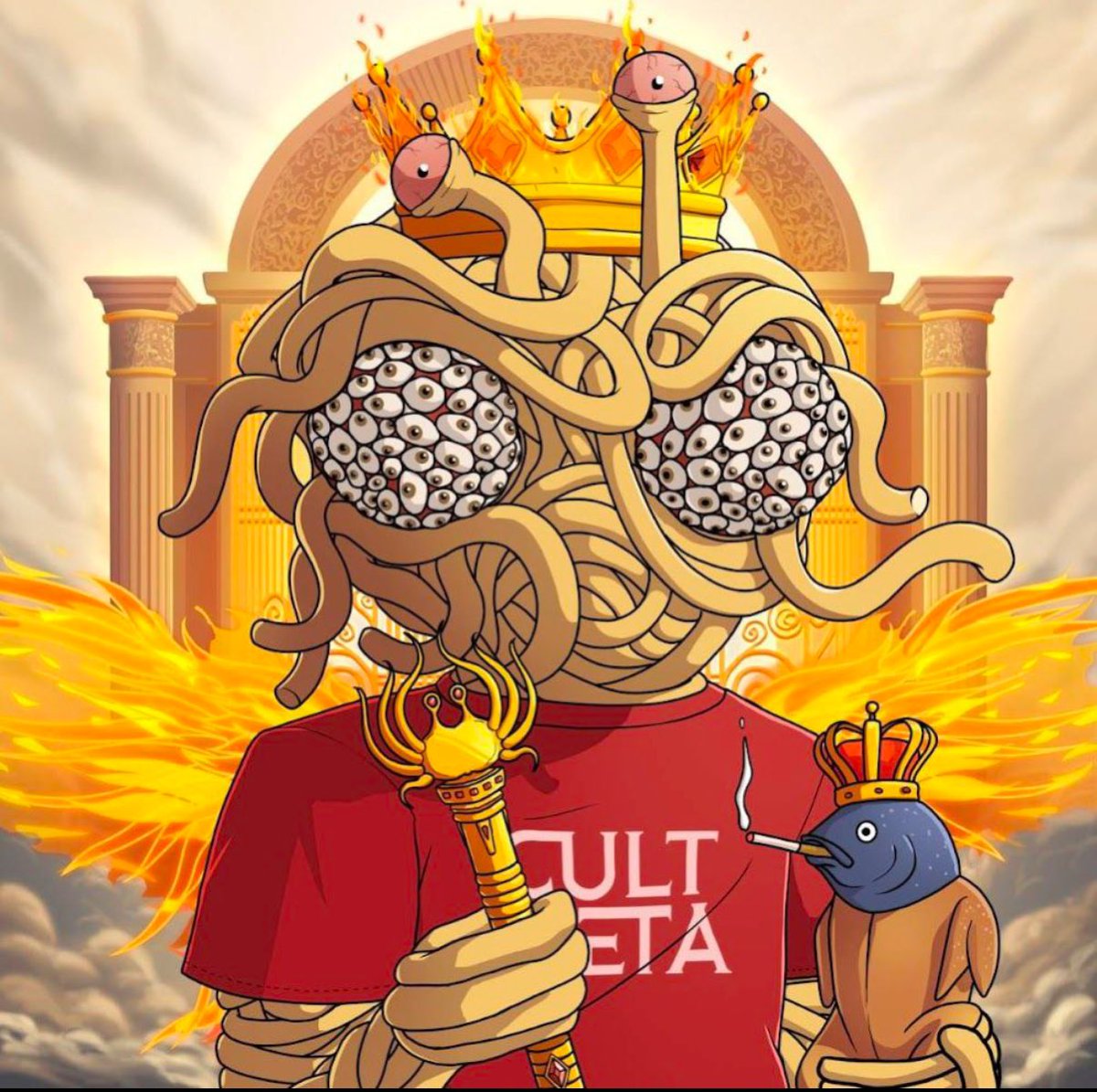 algorichlist's tweet photo. @UsagiTofu_ $SCF has been seen vibing with the Flying Spaghetti Monster in the $CFSM -verse. Holy meta will make its comeback. Cults of a feather, win together. ⚔️🍝

AtTUzJVrPkBTXwiMZivVRKvWmCnVpRfnKq3cc5fopump https://t.co/jOdilqhCCe