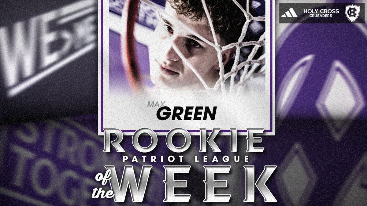 Holy Cross Men's Basketball (@hcrossmbb) on Twitter photo For the fourth time this year, Max Green is the <a href="/PatriotLeague/">Patriot League</a> Rookie of the Week!
See Max and the rest of the Crusaders in action on Thursday vs. Loyola in the Patriot League opener.
📰 tinyurl.com/47wkjjft
🎟️ bit.ly/3XmV0bh
#GoCrossGo | <a href="/Maxgreen_10/">Max Green</a> For the fourth time this year, Max Green is the <a href="/PatriotLeague/">Patriot League</a> Rookie of the Week!
See Max and the rest of the Crusaders in action on Thursday vs. Loyola in the Patriot League opener.
📰 tinyurl.com/47wkjjft
🎟️ bit.ly/3XmV0bh
#GoCrossGo | <a href="/Maxgreen_10/">Max Green</a>