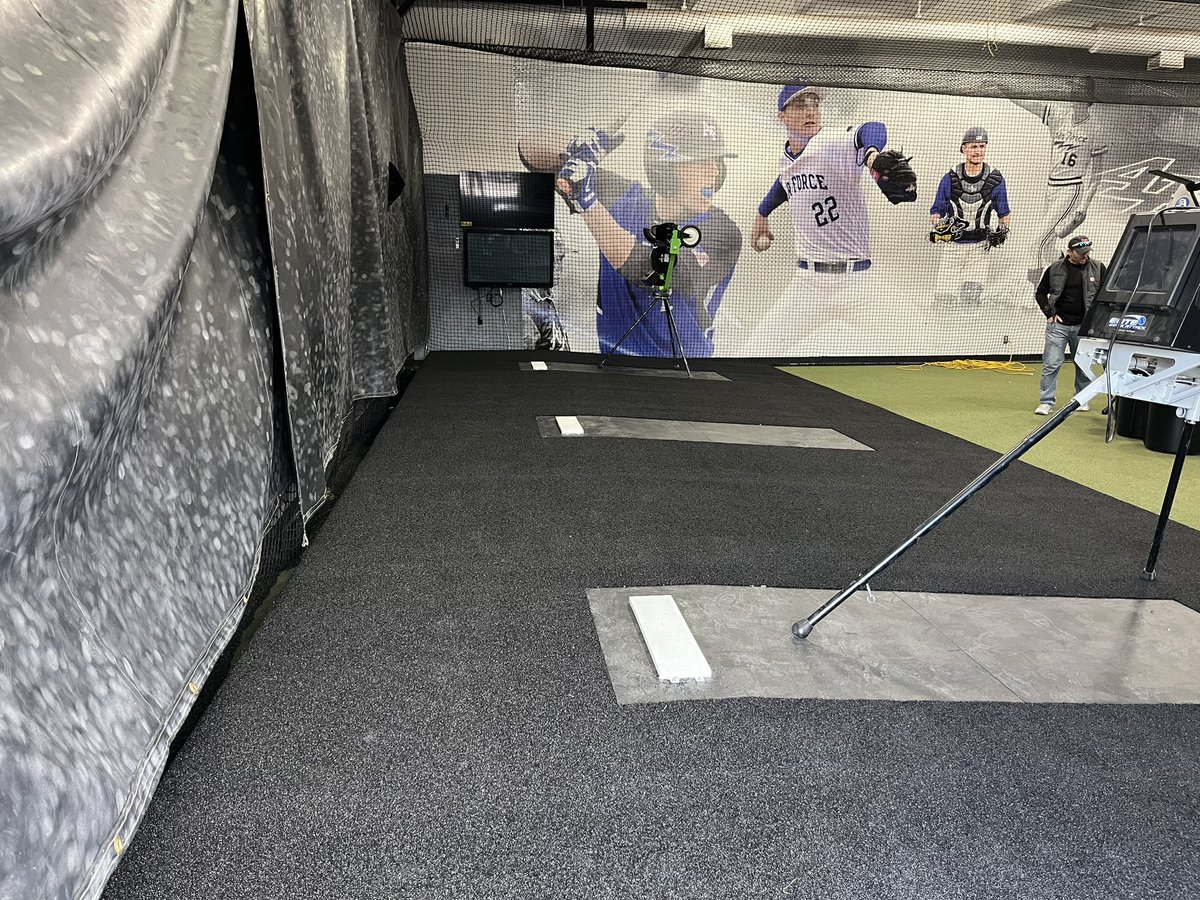 Go_Turf's tweet photo. Let’s get Air Force Academy’s Baseball program ready for the upcoming season! We upgraded their indoor practice facility with a permanent turf pitching platform. It features three separate mounds for their three batting cage tunnels. This guy will be getting a ton of use! https://t.co/oIG5R0EWnx