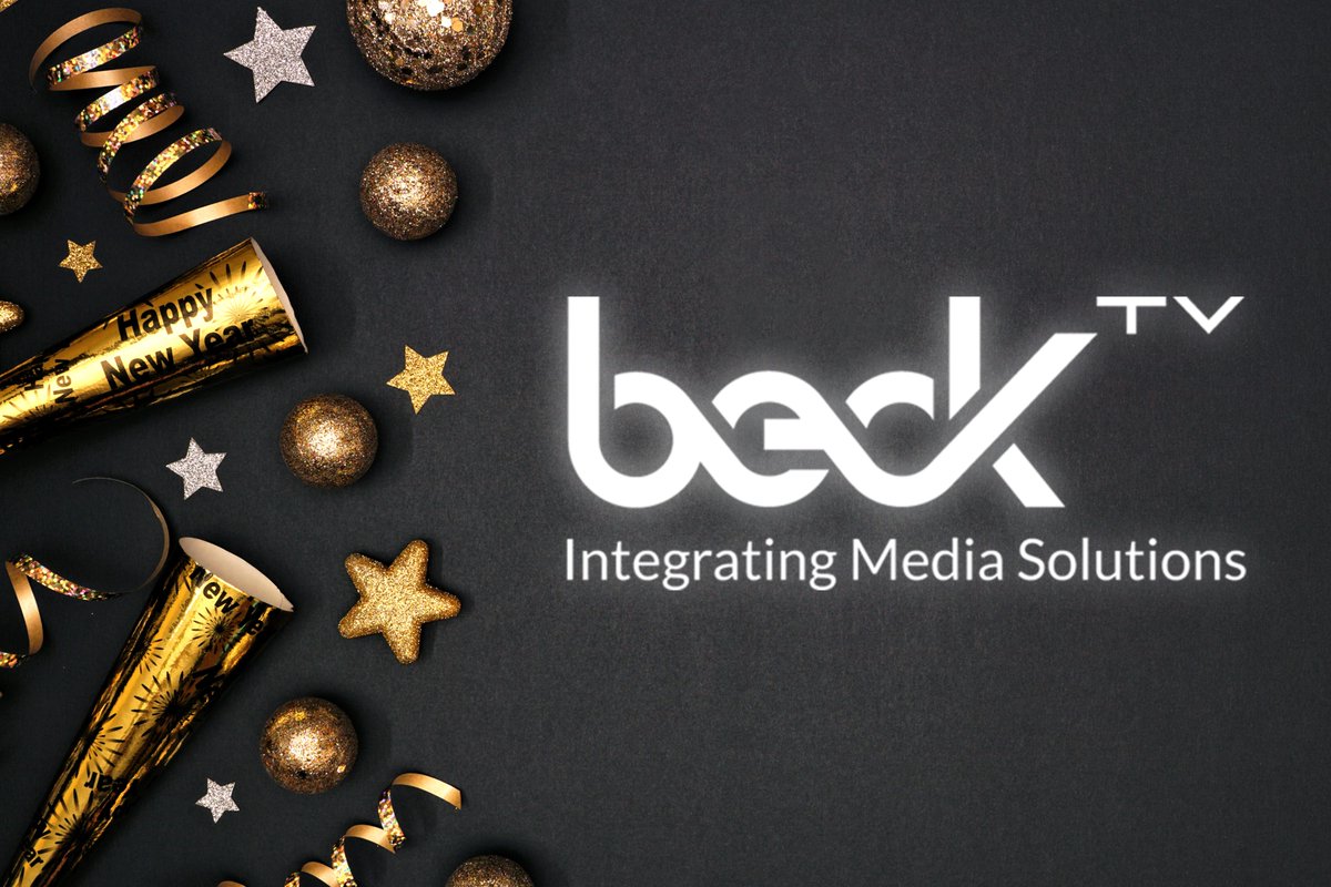 Beck_TV's tweet photo. Wishing you a happy New Year from the whole BeckTV team! Here's to another year filled with opportunities, successful projects, and continued partnerships.

#BeckTVTeam #broadcast #liveproduction https://t.co/besxMOMTKO