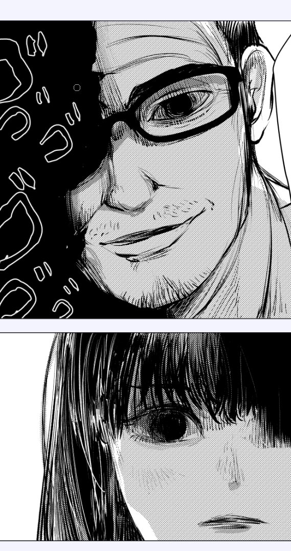 新しい液タブに少しづつ慣れてきた、早くなれないとまずい 