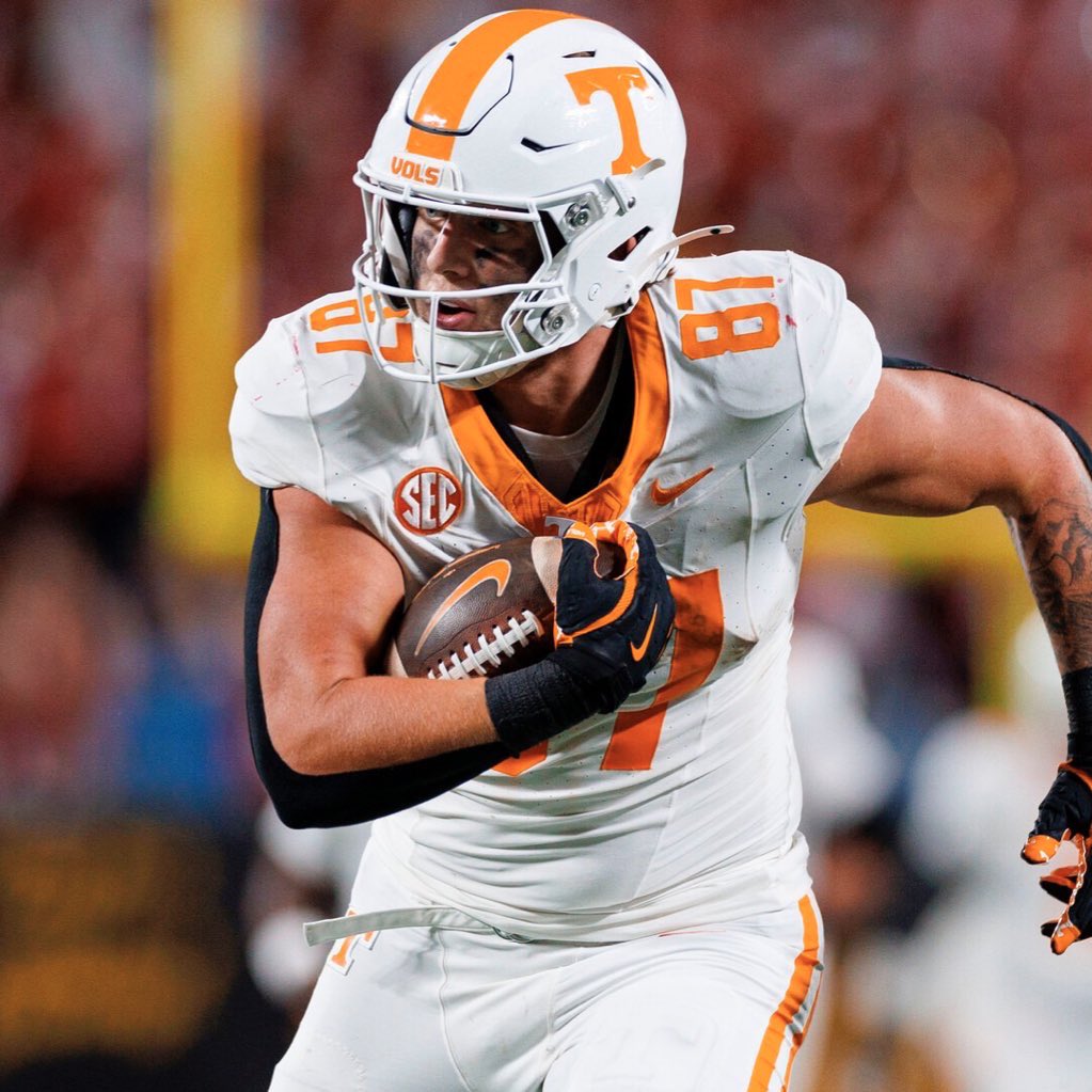 VolScoops's tweet photo. BREAKING: Tennessee tight end Miles Kitselman has been granted an extra year of eligibility from the NCAA and will RETURN to Tennessee next season 

“UNFINISHED BUSINESS” 

HUGE NEWS FOR THE VOLS 🍊 https://t.co/LyiymJBO4n