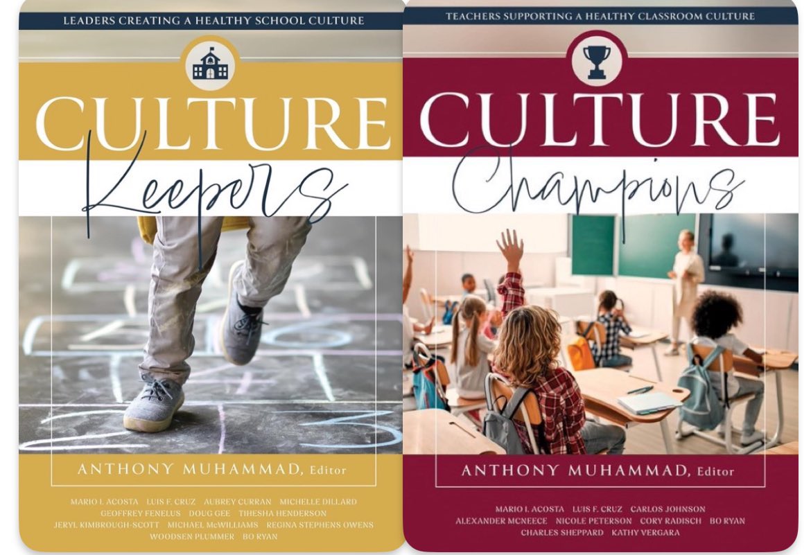 22 days until the release of these 2 great resources! Still pinching myself to be included with these great educators! Pre-order available solutiontree.com/culture-champi…

<a href="/SolutionTree/">Solution Tree</a> <a href="/newfrontier21/">Dr. Anthony Muhammad</a> <a href="/CrecArtsMiddle1/">Principal Bo Ryan</a> <a href="/marioacosta31/">Mario Acosta</a> <a href="/lcruzconsulting/">Luis F. Cruz</a> <a href="/Kathy_Vergara2/">Dr. Kathy Vergara</a> <a href="/AlexMcNeece/">Alexander McNeece</a>