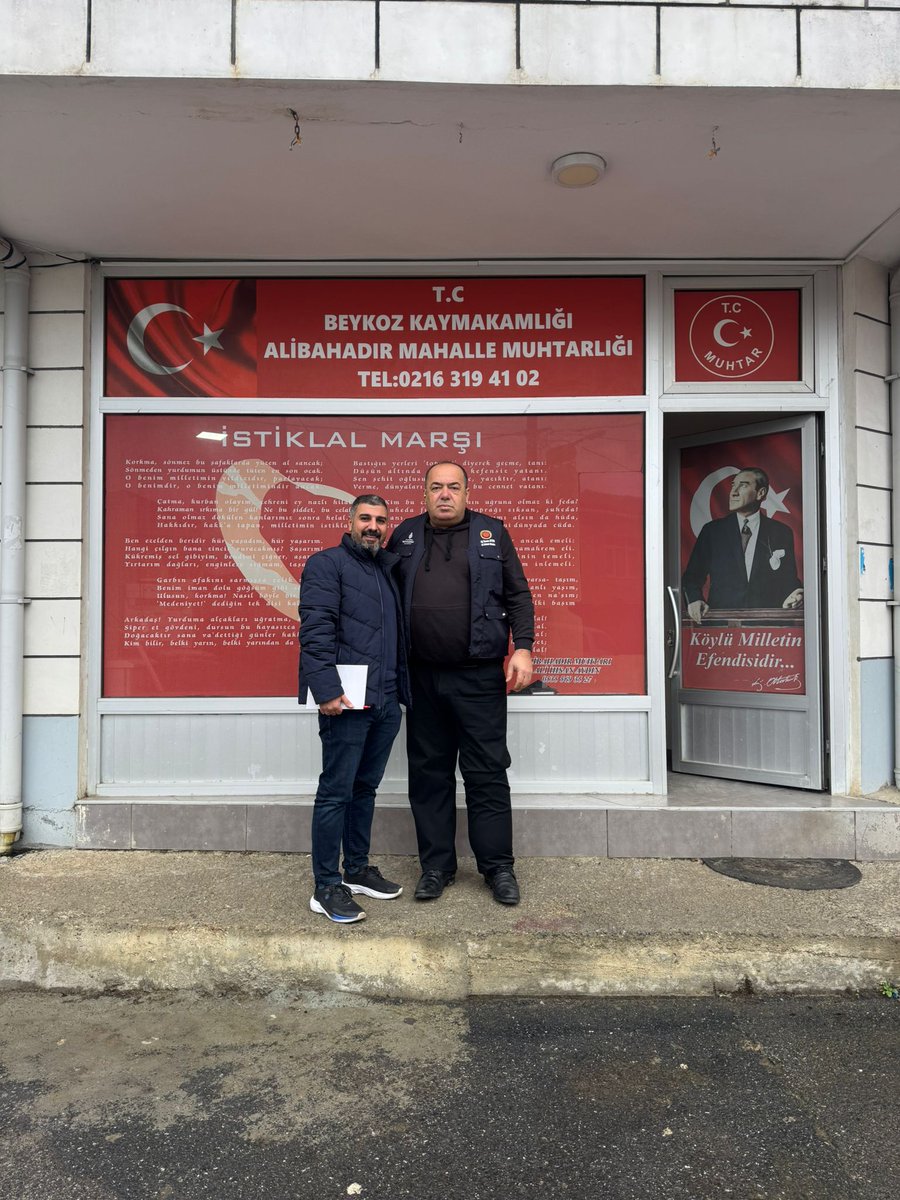 İBB Beykoz koordinatörlüğü olarak 
Alibahadır  Muhtarı Sn. Ali İhsan Aydın ' i ziyaret ettik .Alibahadır mahallesiyle ilgili sorun ve çözümler üzerine sohbet gerçekleştirdik 
Misafir perverliğinden dolayı
Muhtarımıza Teşekkür ederiz
#Beykozçokgüzelolacak
#Herşeyçokgüzelolacak