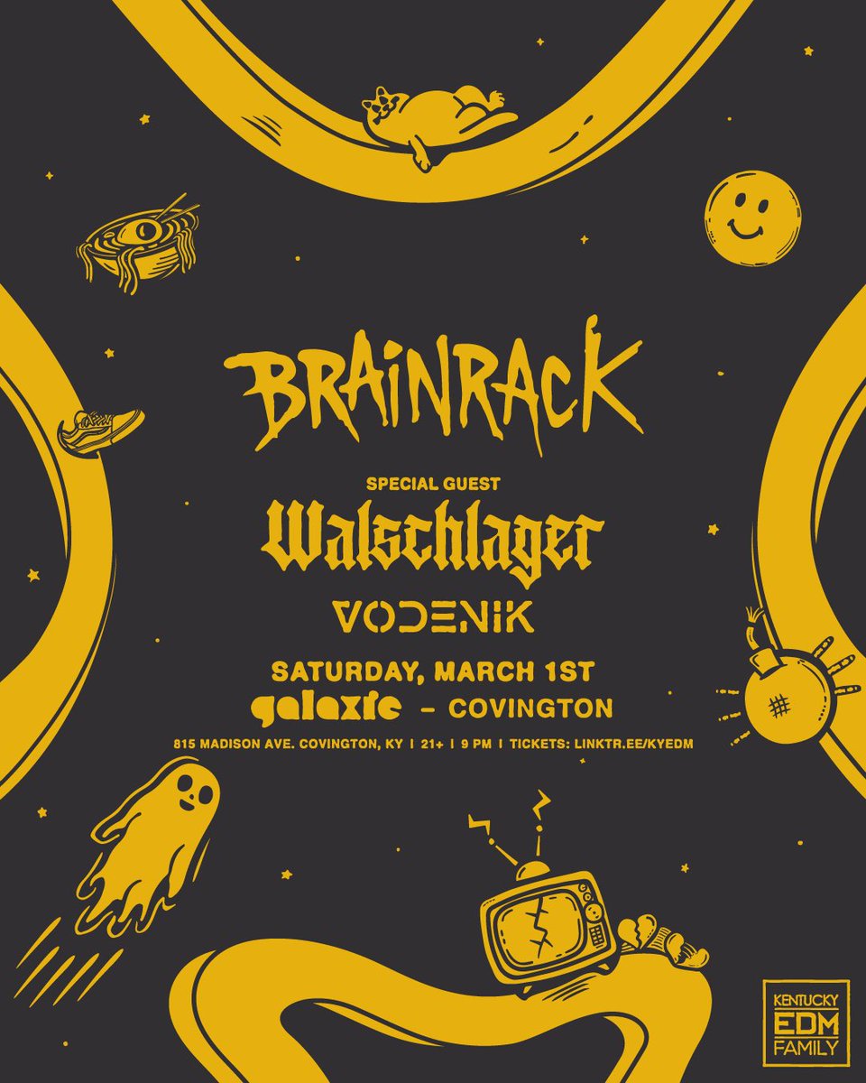 Brainrack (@iambrainrack) on Twitter photo HEADING BACK TO KENTUCKY FOR A 2 DAY RUN WITH MY BOY <a href="/Walschlagerr/">Walschlager</a>!
2/28 - Louisville, KY
3/1 - Covington, KY
<a href="/KyEDM/">Kentucky EDM Family</a>
🎟️ 🔗 IN BIO HEADING BACK TO KENTUCKY FOR A 2 DAY RUN WITH MY BOY <a href="/Walschlagerr/">Walschlager</a>!
2/28 - Louisville, KY
3/1 - Covington, KY
<a href="/KyEDM/">Kentucky EDM Family</a>
🎟️ 🔗 IN BIO