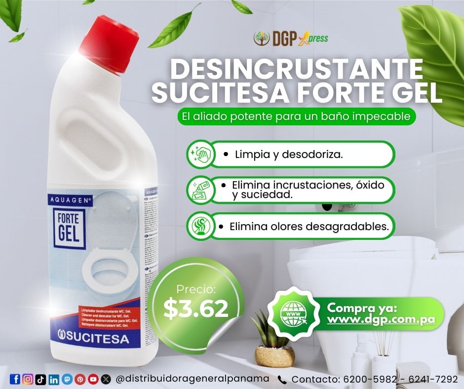 DgpExpressPty's tweet image. ¡Limpieza poderosa en tus manos! 
Forte Gel de 1 litro te ofrece la máxima eficacia para dejar tus superficies impecables. Ideal para combatir la suciedad más difícil con facilidad. 

#ForteGel #LimpiezaPoderosa #HogarBrillante