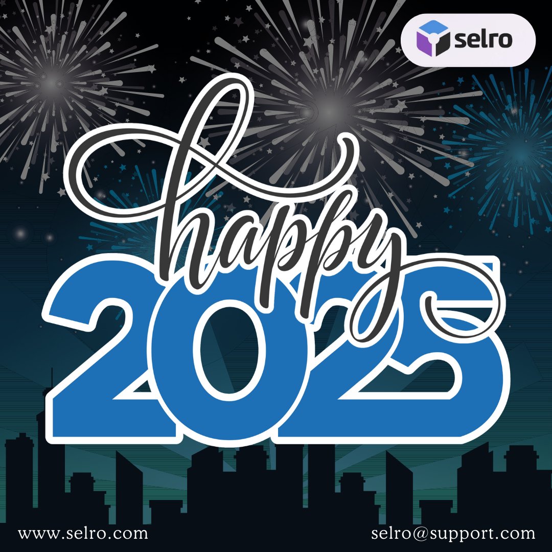 Happy New Year from #Selro! 🎉✨
THANK YOU for your incredible support this past year. 
Let’s make 2025 our best year yet—together! 🌟