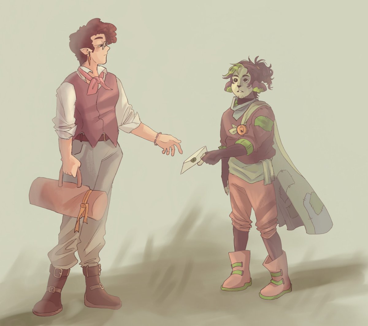 vibesoda's tweet photo. a god and his messenger #iterum https://t.co/rSj2swIQZS