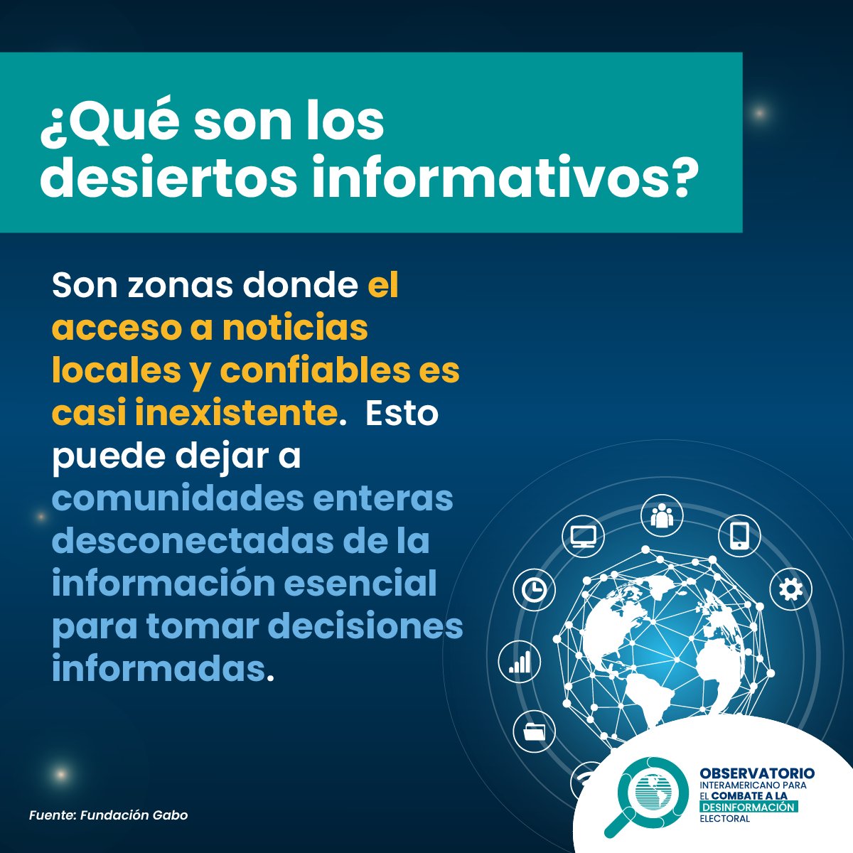 Obs. Int. para Combate a Desinformación Electoral tweet media